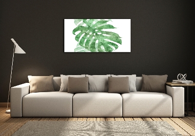 Glasbild Monstera