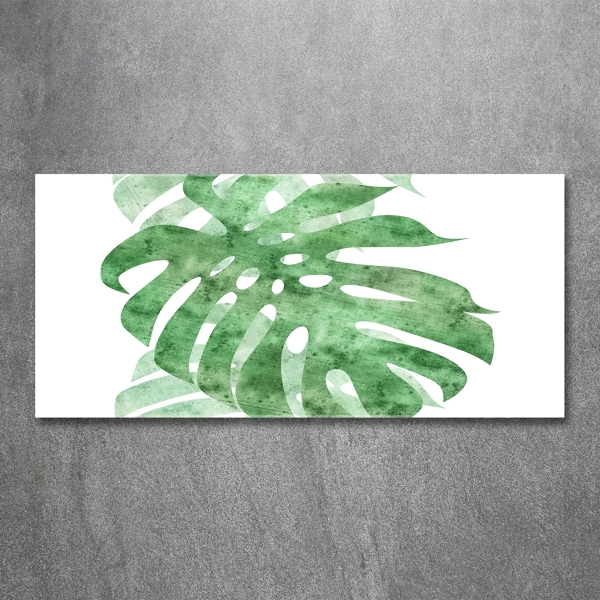 Glasbild Monstera