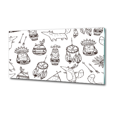 Bild auf glas Indische Eulen