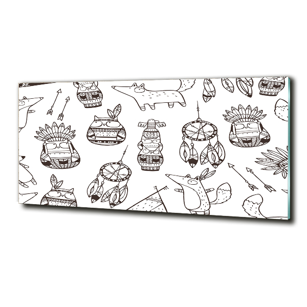 Bild auf glas Indische Eulen