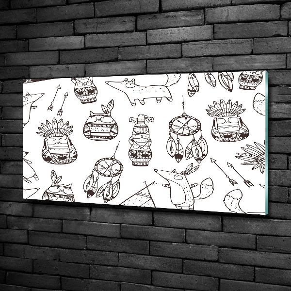 Bild auf glas Indische Eulen