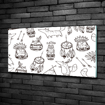 Bild auf glas Indische Eulen