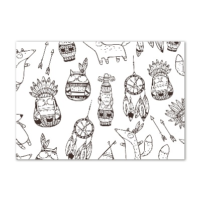 Bild auf glas Indische Eulen