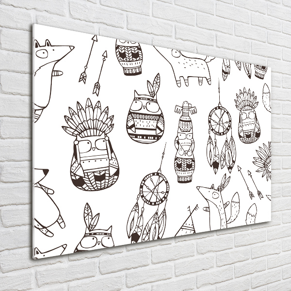 Bild auf glas Indische Eulen