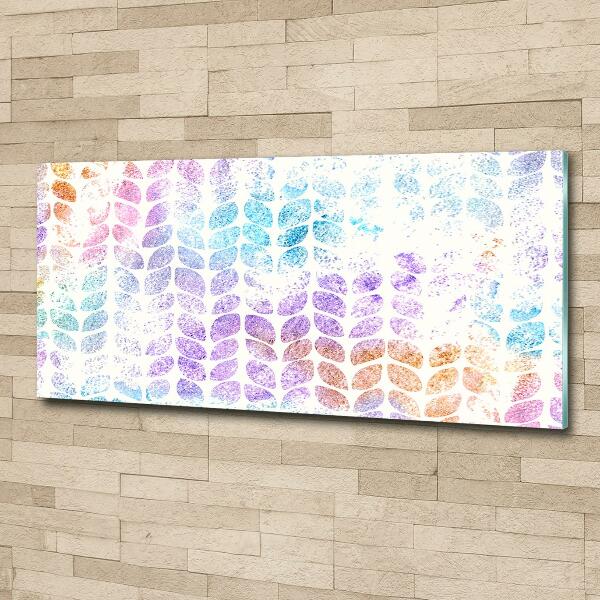 Foto glasbild Bunte Blätter