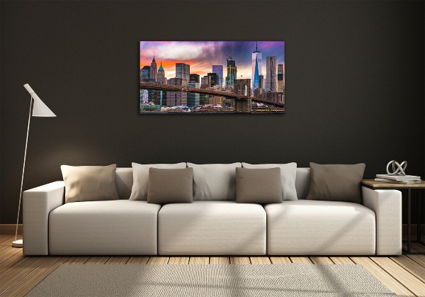 Foto glasbild Manhattan, New York