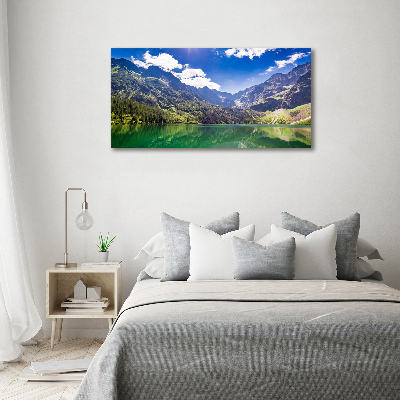 Foto glasbild Das Meeresauge der Tatra-Berge
