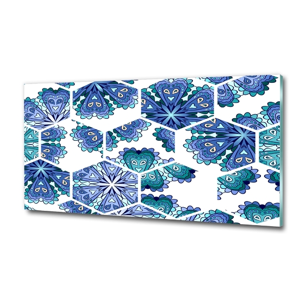 Foto glasbild Mandala-Elemente