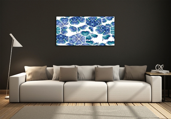 Foto glasbild Mandala-Elemente