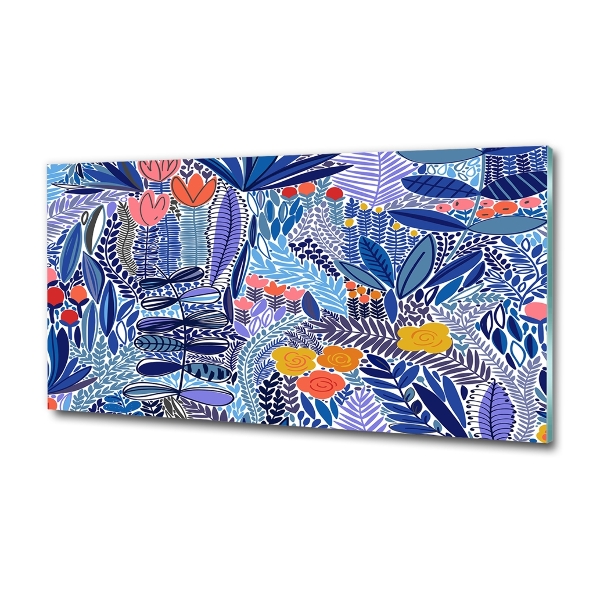 Bild auf glas Blumenmuster