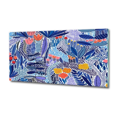 Bild auf glas Blumenmuster