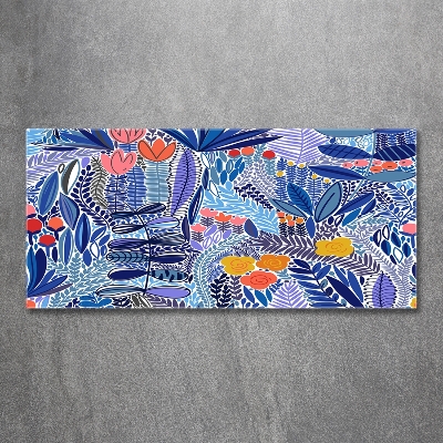 Bild auf glas Blumenmuster