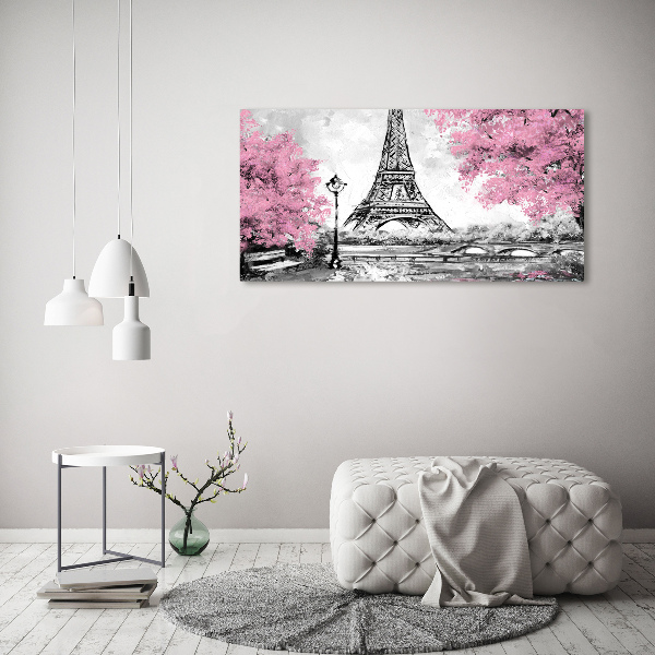 Foto glasbild Eiffelturm Paris