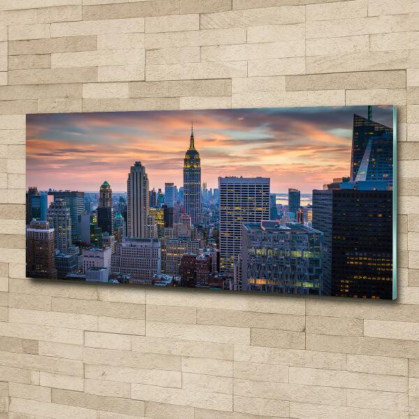 Foto glasbild Manhattan, New York