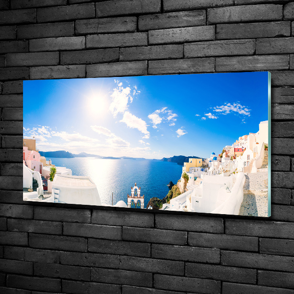 Foto glasbild Santorini, Griechenland