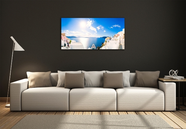 Foto glasbild Santorini, Griechenland