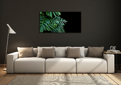 Glasbild Monstera