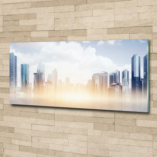 Foto glasbild Wolkenkratzer