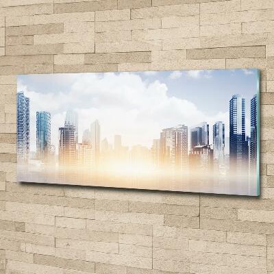 Foto glasbild Wolkenkratzer