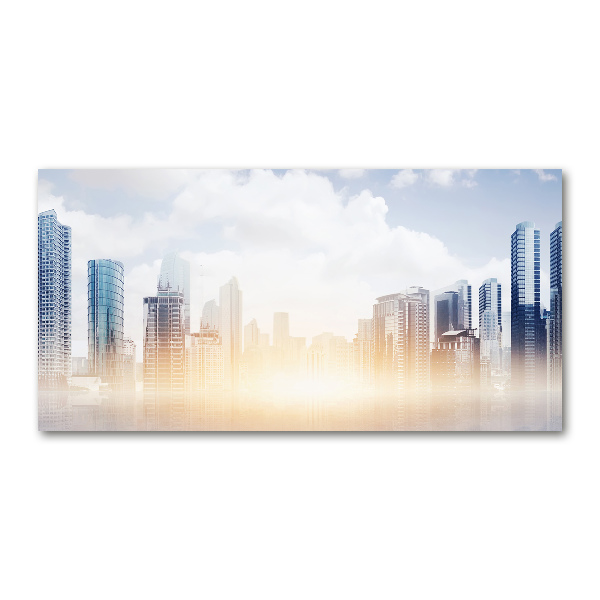 Foto glasbild Wolkenkratzer