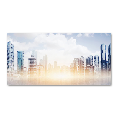 Foto glasbild Wolkenkratzer