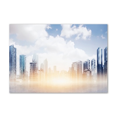 Foto glasbild Wolkenkratzer