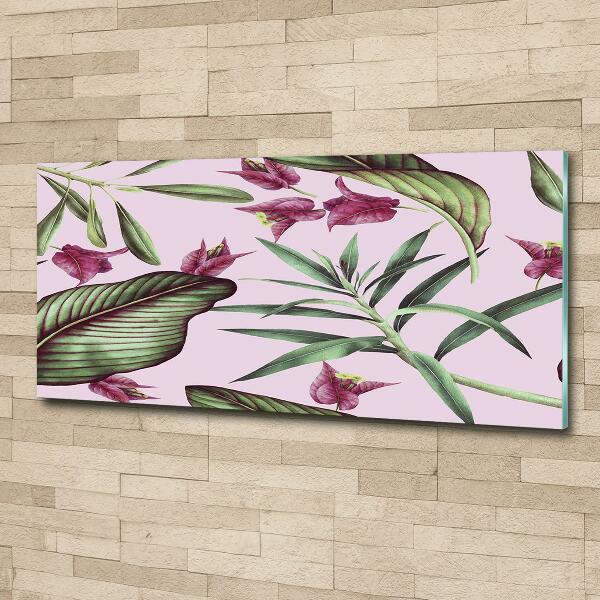 Bild auf glas Tropische Blumen