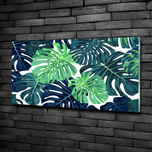 Foto glasbild Tropische Blätter