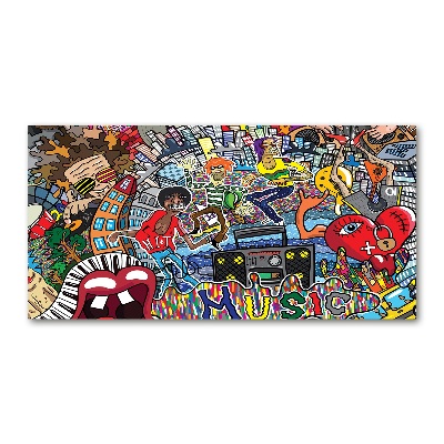 Bild auf glas Musikalische Collage