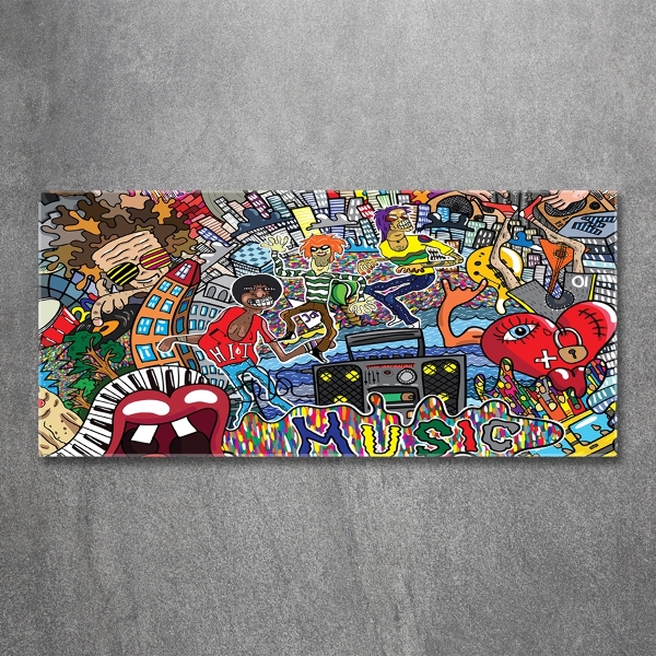 Bild auf glas Musikalische Collage