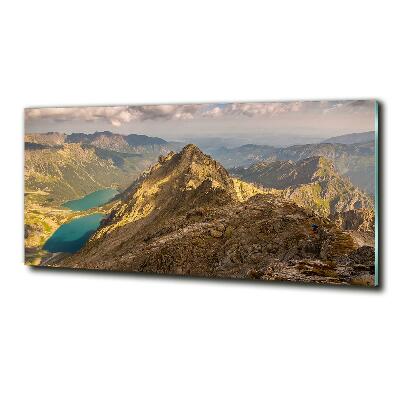 Glasbild Das Meeresauge der Tatra-Berge
