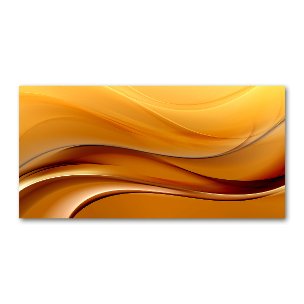 Foto glasbild Wellen im Hintergrund