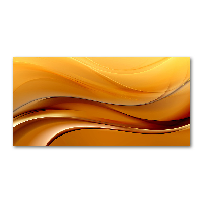 Foto glasbild Wellen im Hintergrund