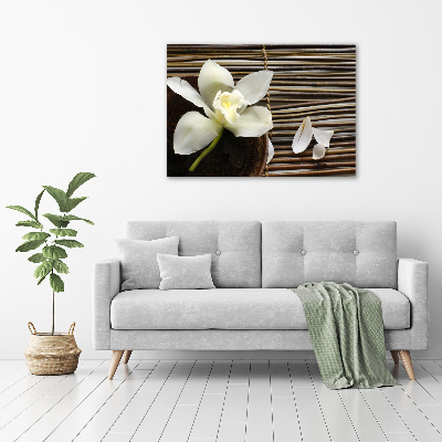 Glasbild Orchidee