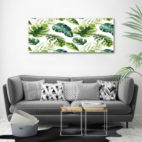 Foto glasbild Tropische Blätter