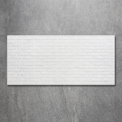 Foto glasbild Ziegelmauer