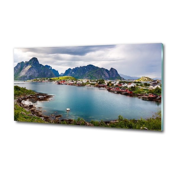 Foto glasbild Lofoten in Norwegen