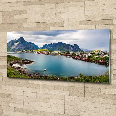 Foto glasbild Lofoten in Norwegen
