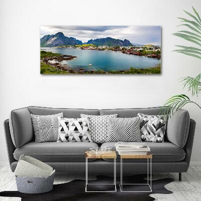 Foto glasbild Lofoten in Norwegen