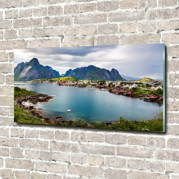 Foto glasbild Lofoten in Norwegen
