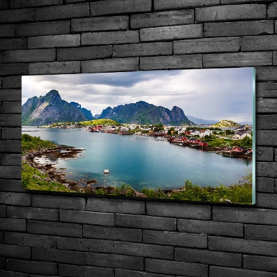 Foto glasbild Lofoten in Norwegen
