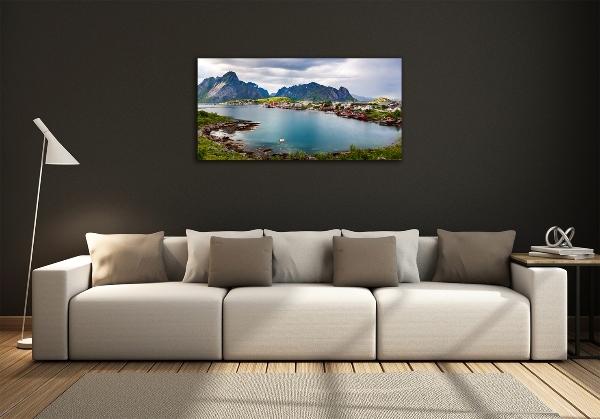 Foto glasbild Lofoten in Norwegen