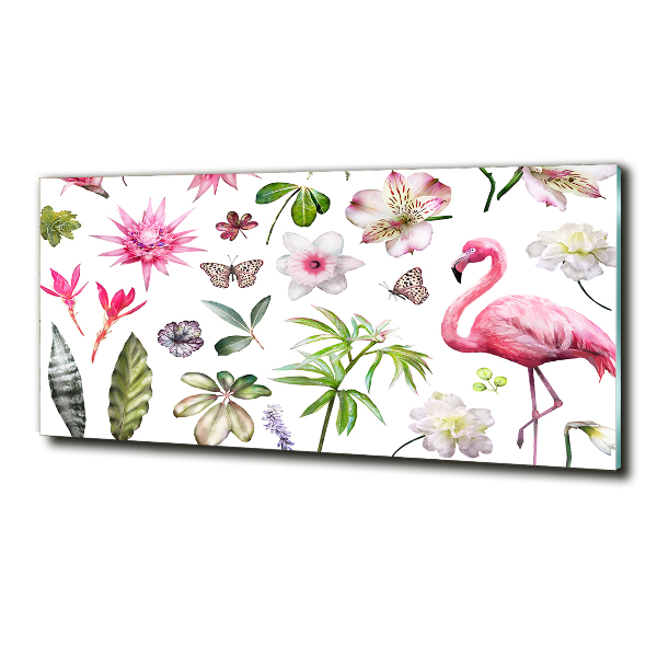 Foto glasbild Tropische Kollektion