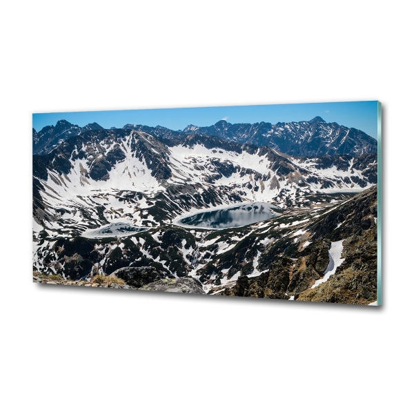 Glasbild See in den Tatra-Bergen