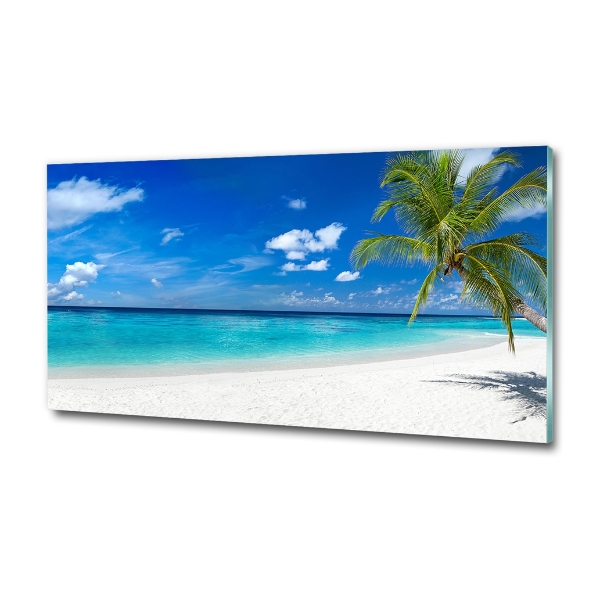 Foto glasbild Tropischer Strand
