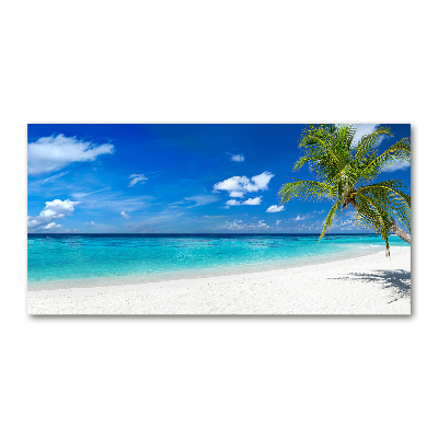 Foto glasbild Tropischer Strand