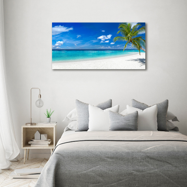 Foto glasbild Tropischer Strand