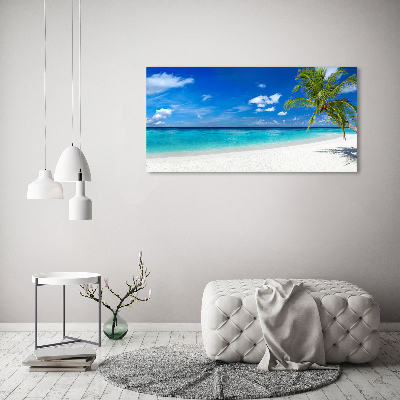 Foto glasbild Tropischer Strand