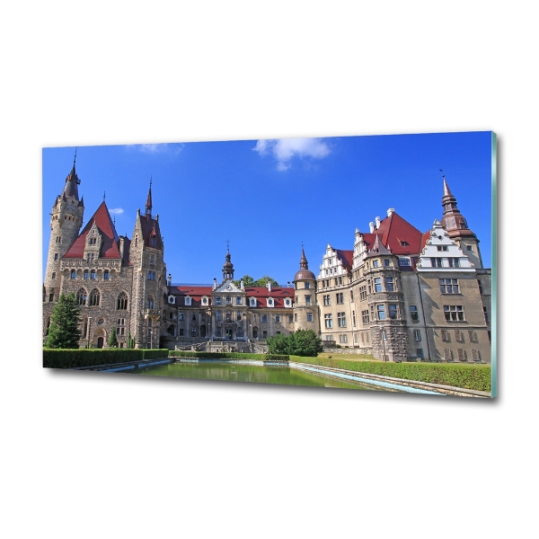 Glasbild Schloss Moszna, Polen