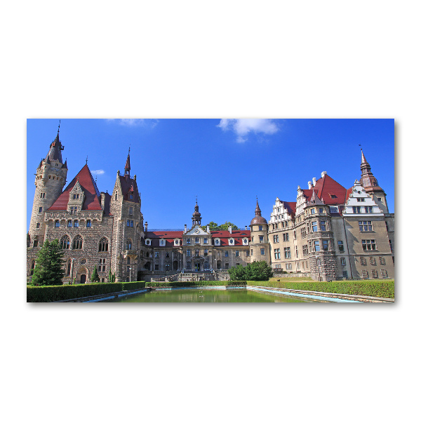 Glasbild Schloss Moszna, Polen